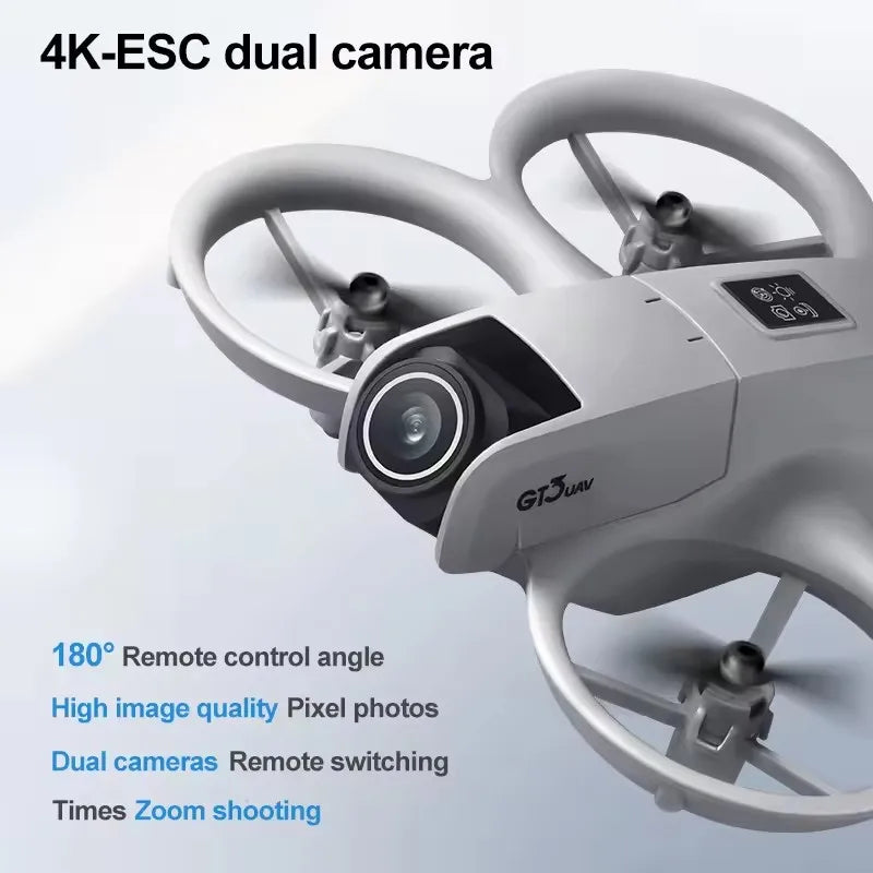 GT3 / GT3 MAX GPS Drone — HD/6K/8K Dual Camera, 180° Tilt, Obstacle Avoidance, 20-Min Flight