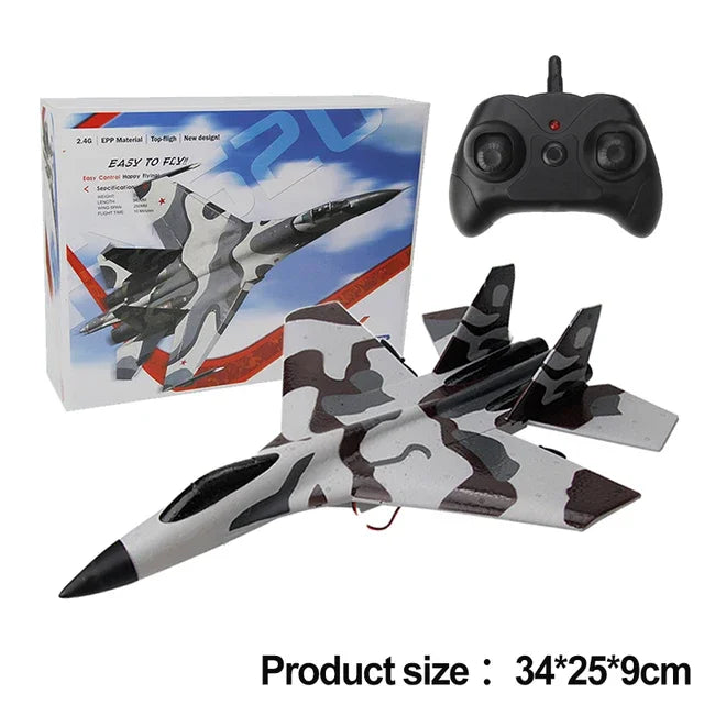FX620 RC Foam Fighter Plane - 2.4G Radio Control SU-35 Glider for Beginners ✈️🔴