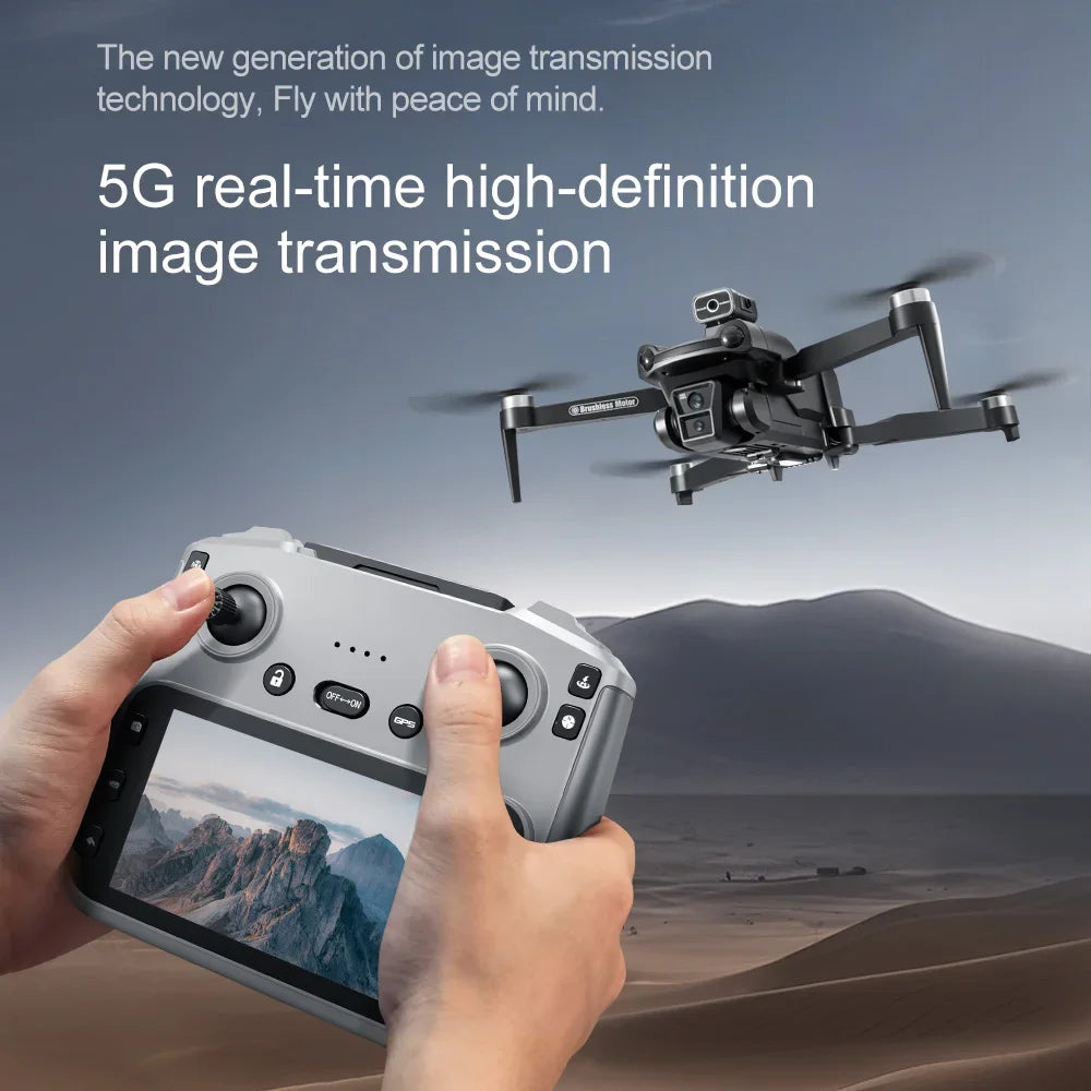 V198GPS GPS Drone — 4K/8K Camera, Laser Obstacle Avoidance, Brushless, 30-Min Flight