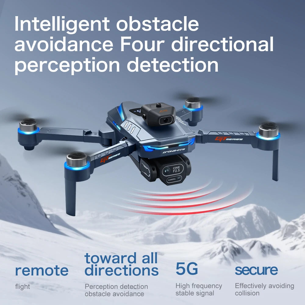 GT8 GPS Drone — 4K/6K HD Camera, Brushless Motor, Obstacle Avoidance, 20-Min Flight