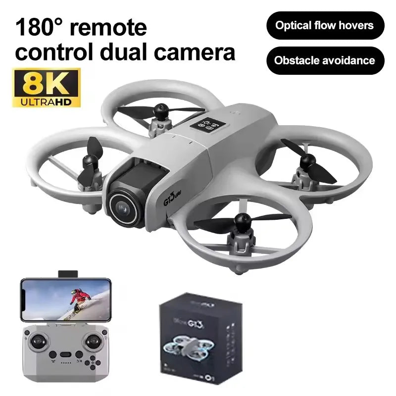 GT3 / GT3 MAX GPS Drone — HD/6K/8K Dual Camera, 180° Tilt, Obstacle Avoidance, 20-Min Flight