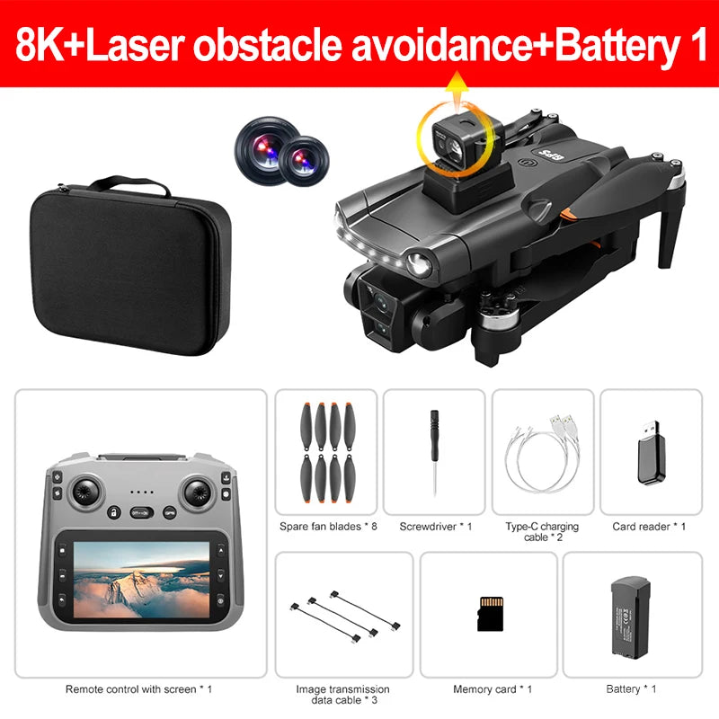 Xiaomi Mjia V198MAX GPS Drone — 8K/4K Camera, Laser Obstacle Avoidance, Brushless, 30-Min Flight