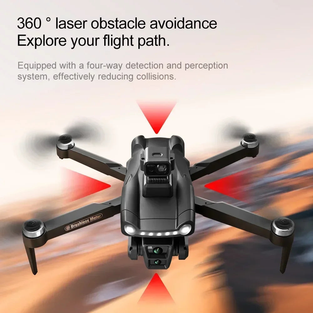 V198GPS GPS Drone — 4K/8K Camera, Laser Obstacle Avoidance, Brushless, 30-Min Flight