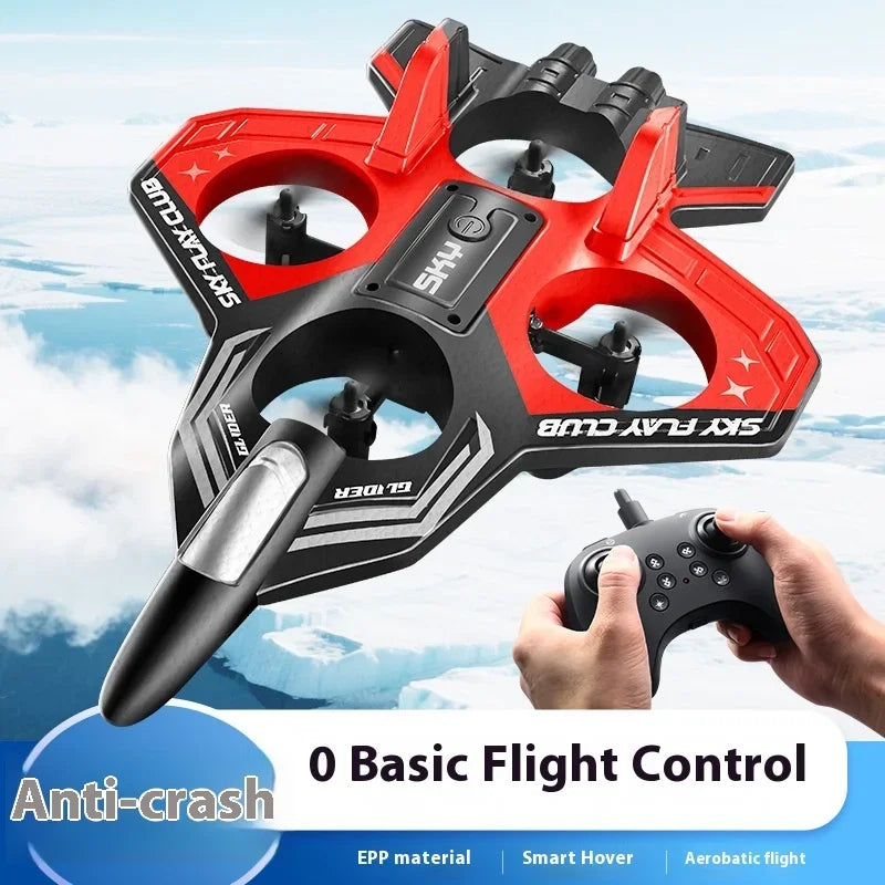 S83 RC Foam Stunt Plane - LED Lights 360° Flips 4CH 2.4G One-Key Start ✈️💥