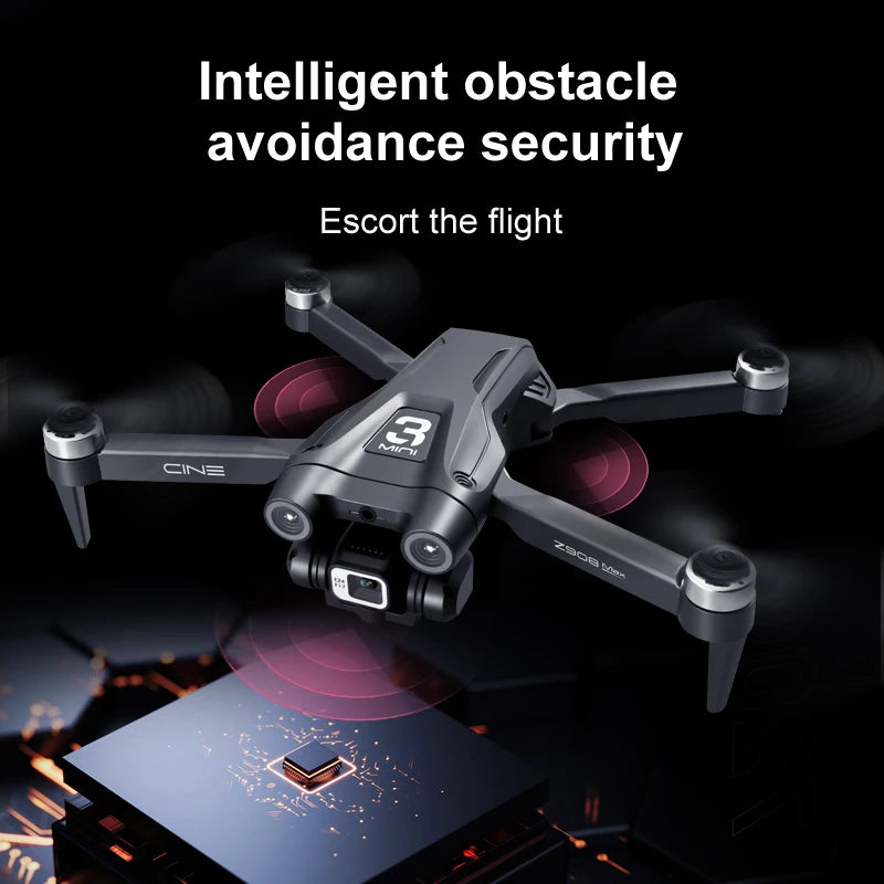 Z908 Pro MAX RC Drone — 4K/6K/8K Camera, Optical Flow, 3-Sided Obstacle Avoidance, 25-Min Flight