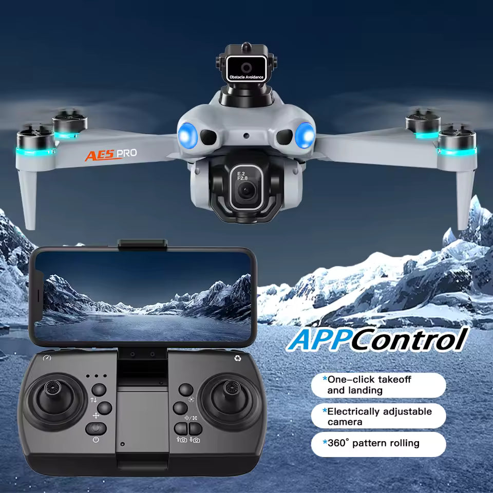AE5 Pro Drone 8K HD - 4.5" Screen with Brushless Motor 🚁📺