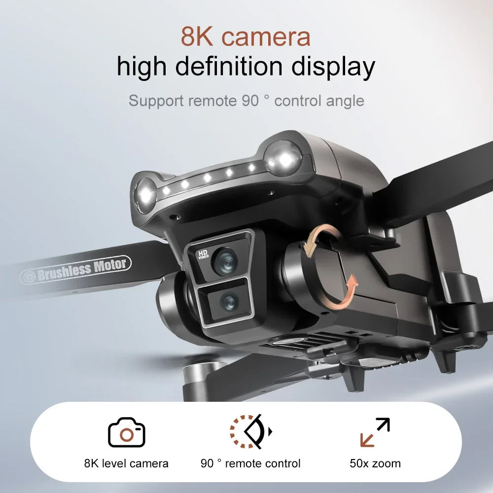 V198GPS GPS Drone — 4K/8K Camera, Laser Obstacle Avoidance, Brushless, 30-Min Flight