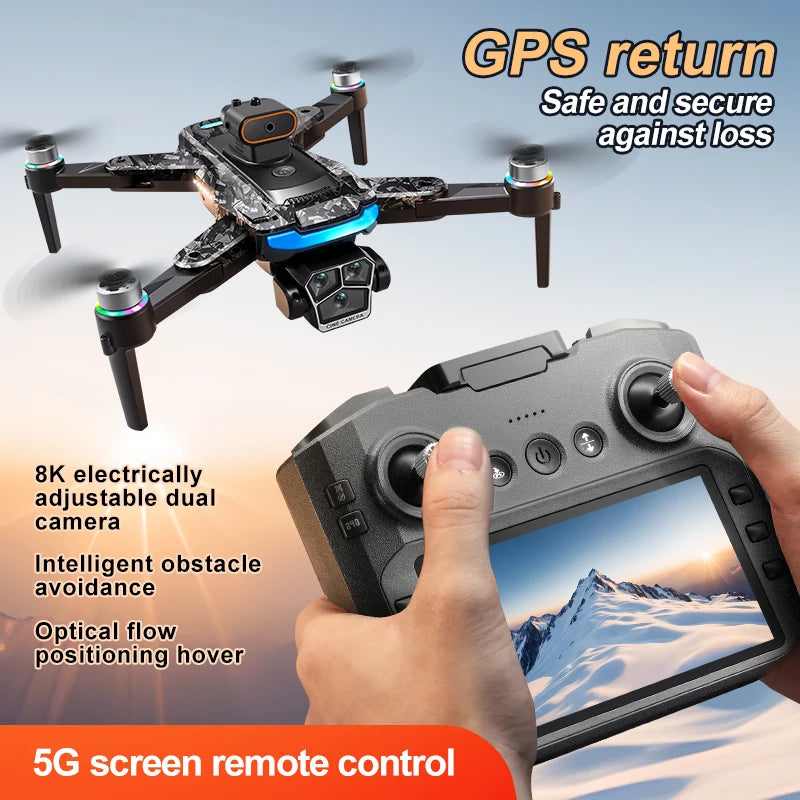 A14 Pro Max 8K Drone – GPS, Brushless Motor & 10KM Range