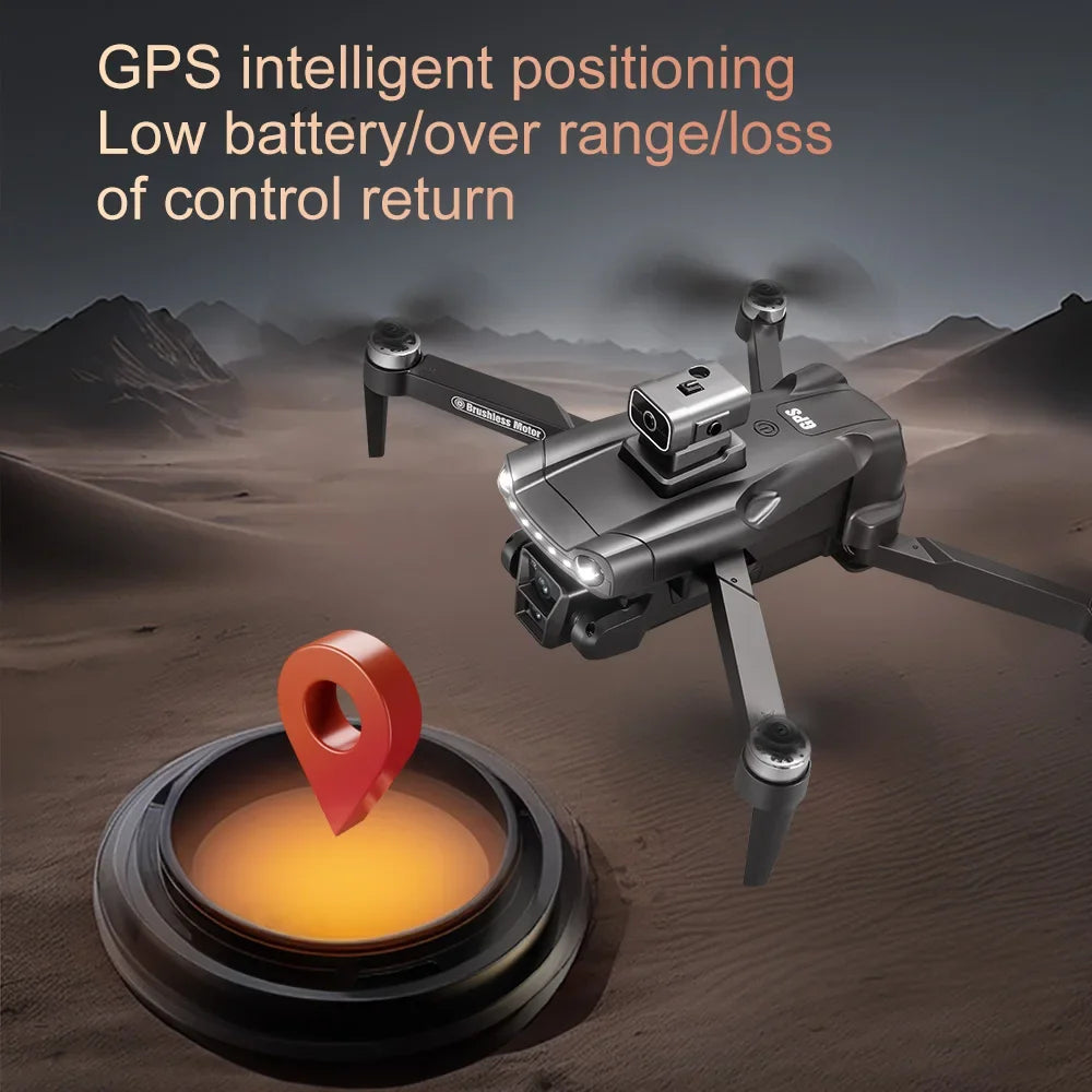 V198GPS GPS Drone — 4K/8K Camera, Laser Obstacle Avoidance, Brushless, 30-Min Flight