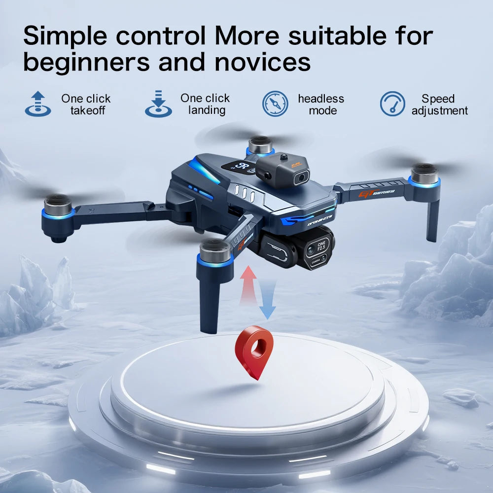 GT8 GPS Drone — 4K/6K HD Camera, Brushless Motor, Obstacle Avoidance, 20-Min Flight