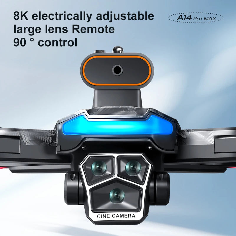 A14 Pro Max 8K Drone – GPS, Brushless Motor & 10KM Range