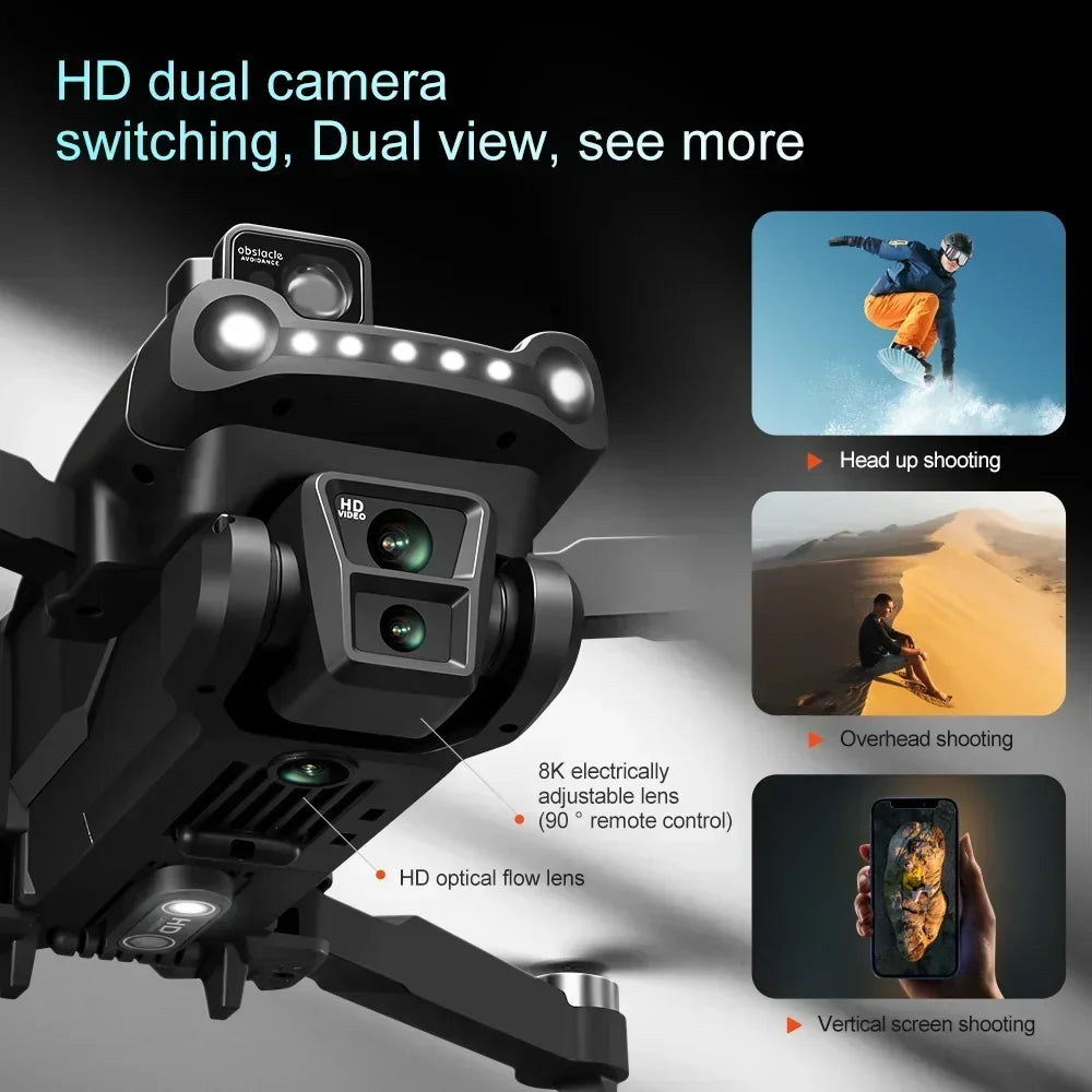 V198GPS GPS Drone — 4K/8K Camera, Laser Obstacle Avoidance, Brushless, 30-Min Flight
