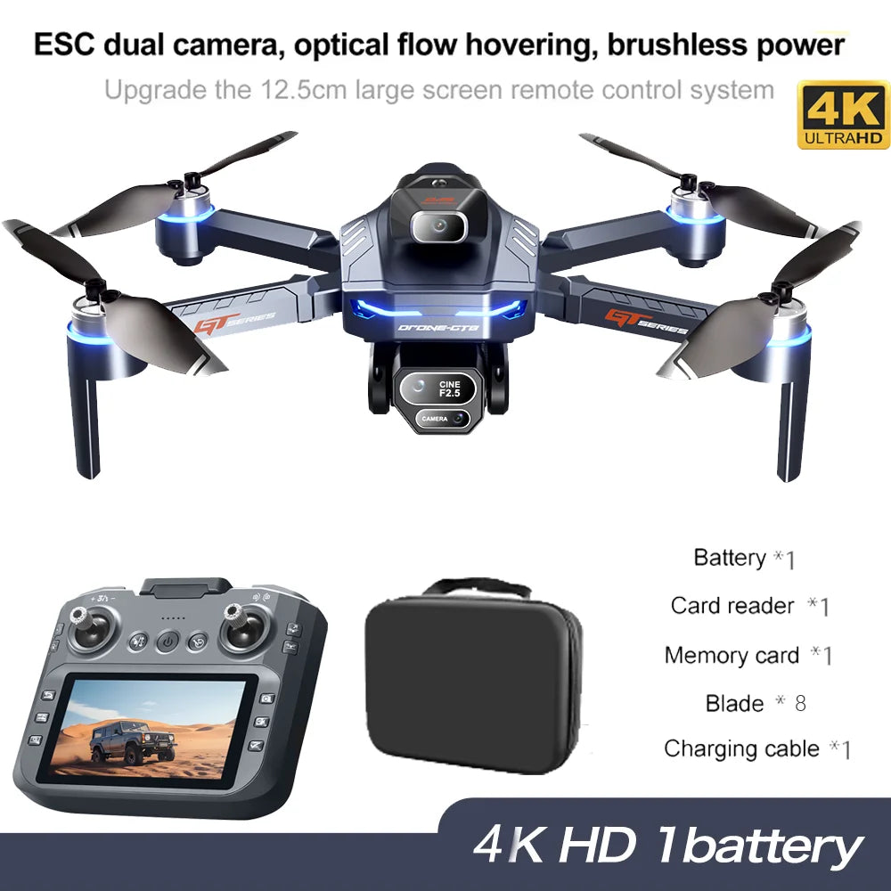 GT8 GPS Drone — 4K/6K HD Camera, Brushless Motor, Obstacle Avoidance, 20-Min Flight