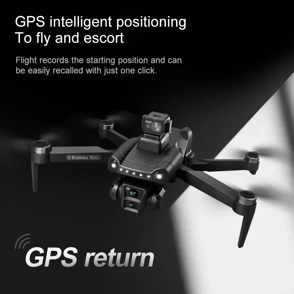 V198GPS GPS Drone — 4K/8K Camera, Laser Obstacle Avoidance, Brushless, 30-Min Flight