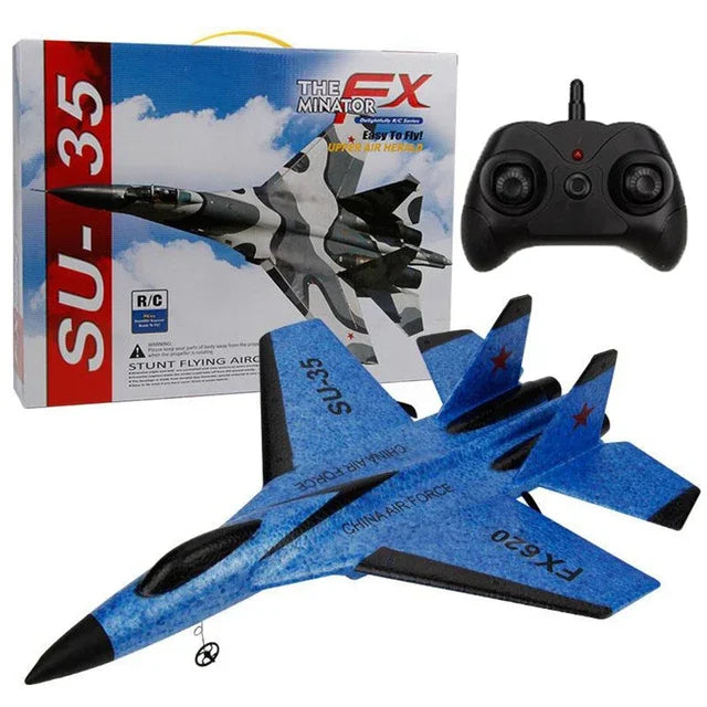 FX620 RC Foam Fighter Plane - 2.4G Radio Control SU-35 Glider for Beginners ✈️🔴