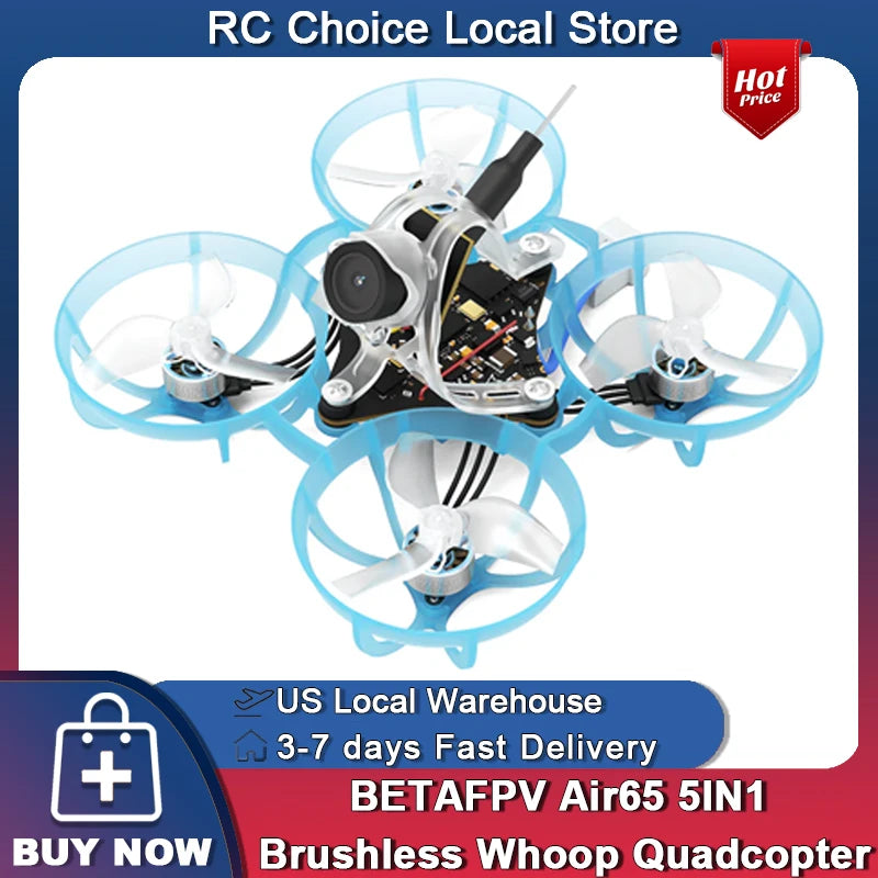BETAFPV Air65 Brushless FPV Drone - Ultra-Lightweight Racing Whoop 🏎️🚀