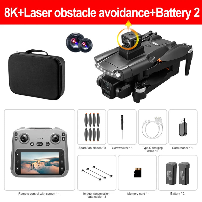 Xiaomi Mjia V198MAX GPS Drone — 8K/4K Camera, Laser Obstacle Avoidance, Brushless, 30-Min Flight