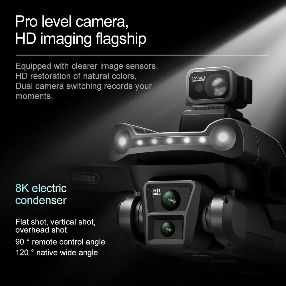 V198GPS GPS Drone — 4K/8K Camera, Laser Obstacle Avoidance, Brushless, 30-Min Flight