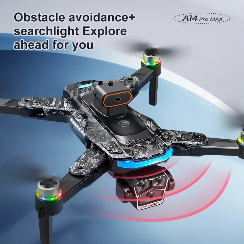 A14 Pro Max 8K Drone – GPS, Brushless Motor & 10KM Range