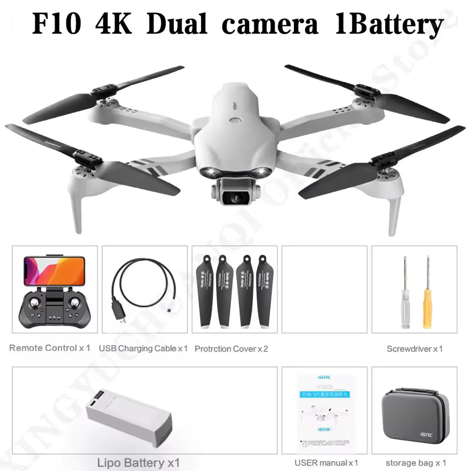 4DRC F10 Drone 4K HD - Professional Camera Drone with GPS 🚁📸