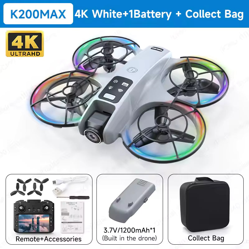 K200 MAX Drone 4K/8K - LCD Screen Remote with Brushless Motor 🚁📺