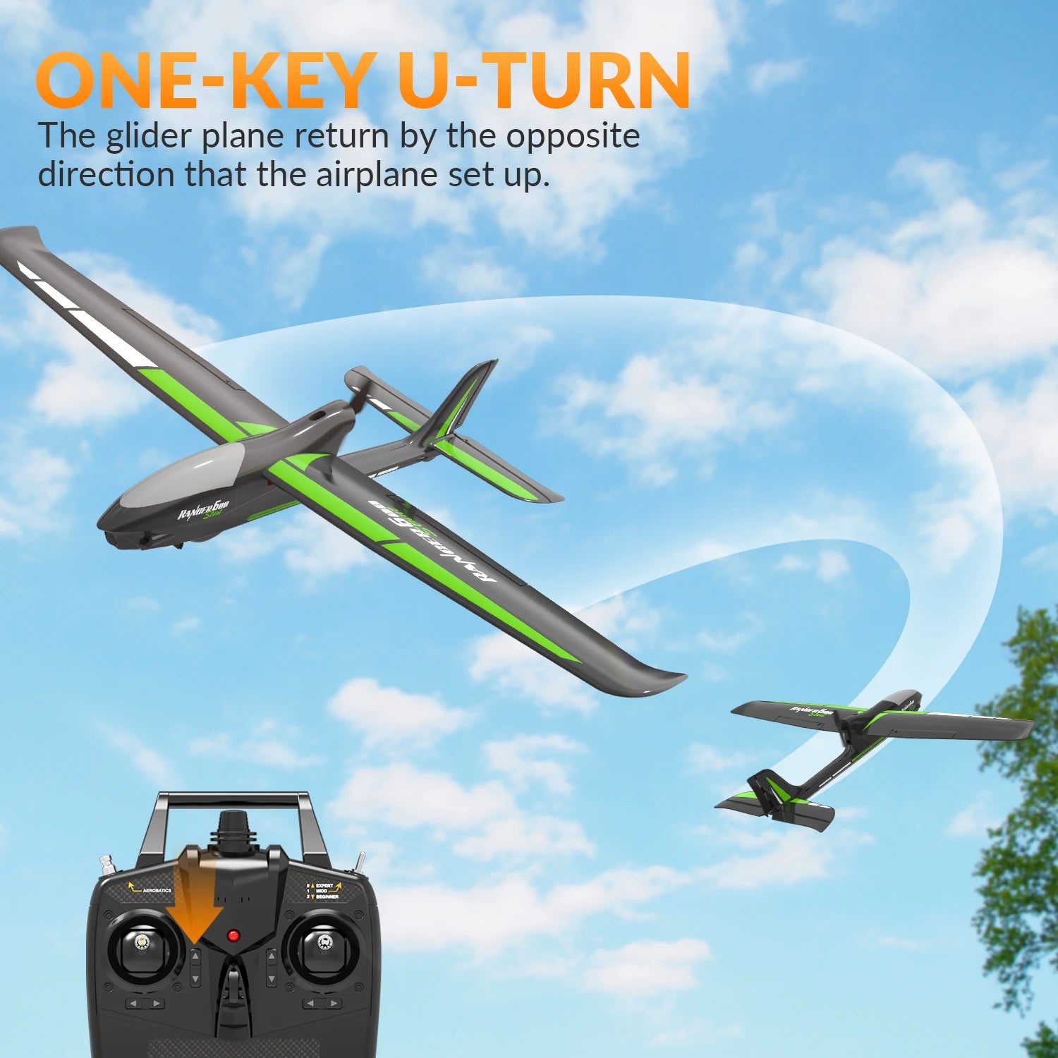 Volantexrc Ranger600 RC Glider - 600mm 6-Axis XPILOT Stabilizer 3-Level Flight Assist ✈️🌬️
