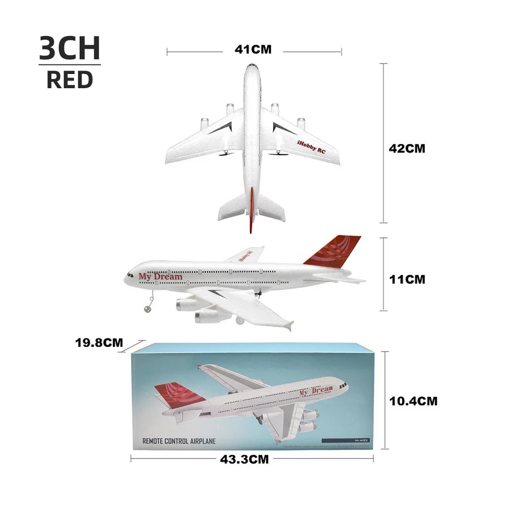 A380 Airbus RC Foam Glider - 2.4G Fixed Wing RTF Plane 420mm Wingspan ✈️🛫